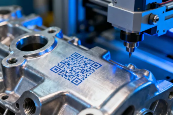 Automotive direct part marking with DataMatrix traceability code