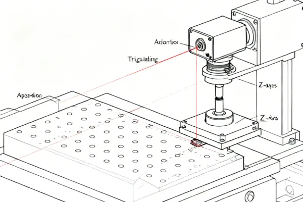 Autofocus system maintaining optimal focal distance on varying workpiece geometry