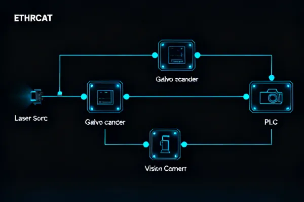 EtherCAT-based control architecture connecting marking subsystems